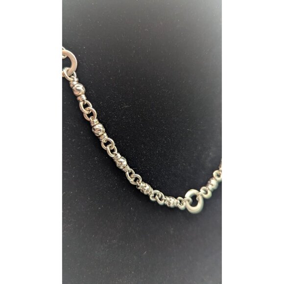 Sterling Silver Necklace Designer Matsu All Gravelle Necklace - Picture 5 of 16